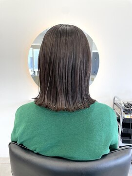 レノ 直江店(RENO) ミディアム切りっぱなしボブ♪@20代30代40代
