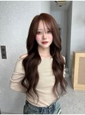 韓国巻き/天神美容室/レイヤーカット/顔周り/くびれ