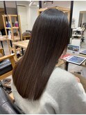 ツヤツヤストレートアッシュブラウン