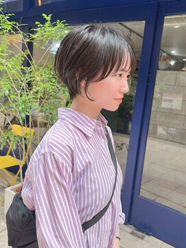 ティーヘア(t.hair) 似合わせ丸みショート/透け感バング/透明肌見えヘアカラー