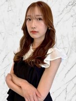 ヘアメイク ミチ 富田店(HAIRMAKE MICHI) 【MICHI 富田店　古作蓮】アプリコットオレンジ 韓国風巻き 20代
