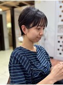 ヘアドネーションでショートヘア【坂根】