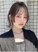 くびれヘア　インナーカラー　ハイトーン