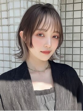 ヴェイン 渋谷(vain) くびれヘア インナーカラー ハイトーン