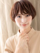 カバーヘア 上尾西口店(COVER HAIR)&nbsp;ココアブラウン大人かわいい丸みショートTd2上尾20代30代40代