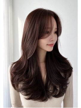 アース 上本町店(HAIR&MAKE EARTH) ◎髪質改善ロングレイヤーブラウン×艶髪イメチェン