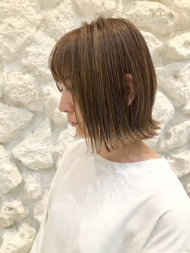 モアナ ルア バイ ヘッドライト 平塚店(Moana Lua by HEADLIGHT) Moana【平塚】#レイヤーボブ#くびれボブ#透明感カラー