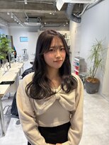 ローレンジウ(LOREN JU)&nbsp;着物ヘア/ダークアッシュ/ミディアムレイヤーカット/名古屋名駅