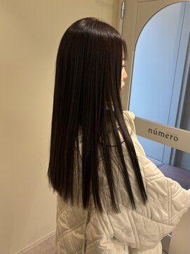 ナンバーセカンド(Number 2nd) 【number さえ】美髪縮毛矯正×オリーブカラー