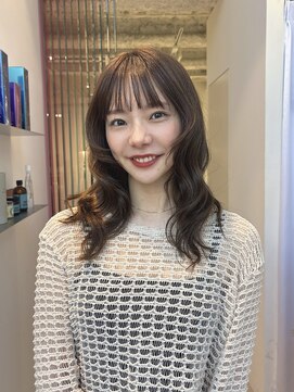 ソト 銀座(soto.) ミディアムレイヤーカット/大人ガーリー/ピンクベージュ/銀座