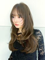 ミリバイアフロート(MIRI by AFLOAT) 【島田佑】ミディアムレイヤーカットグレージュ顔周りカット