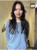ハッシュロングレイヤー_レイヤーパーマ