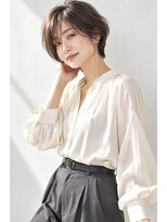 アッシュ 学芸大学店(Ash)&nbsp;ショートボブ/大人女性/グレージュ/白髪ぼかしハイライト/脱白髪