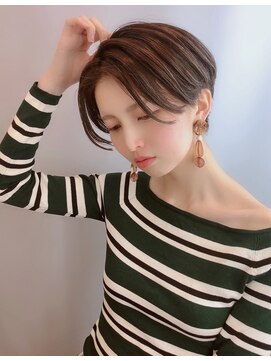 モリオフロムロンドン 原宿本店(morio from London) 【morio 原宿】黒髪 ハンサムショート センターパート