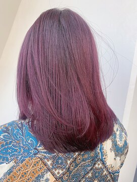 サロンドミルク 溝の口店(salon de MiLK) ＊色落ちの綺麗なパープルガーネットカラー