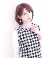 オーロ(ORO)&nbsp;ピアスに似合う大人かわいいボブ