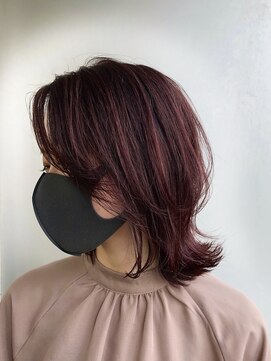 エアー 青山(AIR) 【20代30代】チェリーブラウン☆外ハネ☆