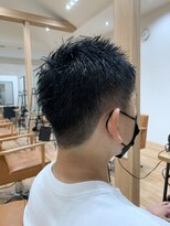 オルファ イオンタウン松ケ崎店(OLFA)&nbsp;MEN’S HAIR/ブルーブラック/フェザーパーマ/柏/北柏