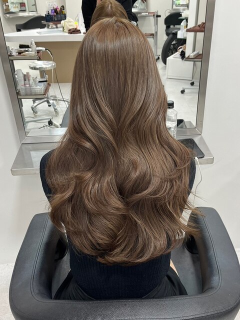 2701髪質改善オルチャンヘアタイトストレート波巻きセシルカット