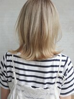 レクタ(RECTA)&nbsp;斜めバングレージュカラーデザインカラーシルキーベージュボブ4