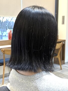 アトリエコア(Atelier Coa) 顔周りレイヤーカットグレージュカラーくびれボブベージュカラー