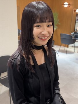 ヤイエ 青山店(yiye) 顔まわりレイヤー/ミディアム/酸性ストレート/ストレート