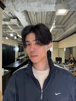 センターパート×ニュアンスパーマ　渋谷steelo
