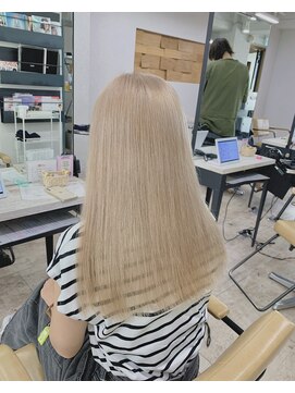 プライズ 成増店(prize) ミルクティーベージュシアーベージュハイトーンダブルカラー成増