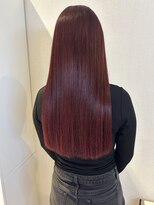 アム(amu)&nbsp;艶髪ストレート/酸性ストレート/美髪/ボルドーカラー