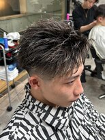 イーラ(era) かきあげアップバング ツイストスパイラル眉カットメンズ