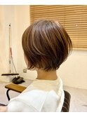 丸みショートボブ