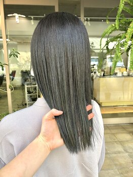 ソア(soa)の写真/艶も色味も最高に♪ブリーチなしで叶う透明感カラー◎お悩みの方もご相談ください...*