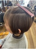 白髪ぼかしハイライト
