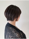 大人可愛いひし形ショートボブ