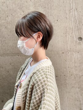 レフ(LEF) コンパクトショート/マッシュ/耳かけ/ミルキーブラウン