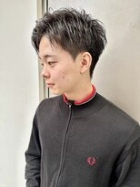 ヘアー アイス カンナ(HAIR ICI Canna)&nbsp;短髪フェザーショートツーブロック刈り上げアップバング(清水)