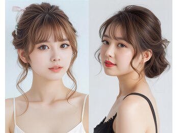 アジールヘア 北千住駅西口店(agir hair)の写真/ヘアメイクレッスンあり◎イベント/普段のおでかけにプロのヘアセット＆ヘアメイクで可愛さUP♪［北千住］