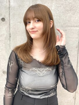 ロンド レグリーズ 立川(Lond leglise) 暗めカラー/姫カットレイヤー/マロンベージュ/くすみベージュ