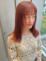 ガリカ 横浜(Gallica) オレンジベージュカラー×ミディアムレイヤー