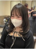 レイヤーカット　ミディアムレイヤー　髪質改善