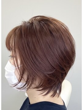 アッシュ 鶴ヶ峰1号店(Ash) ショートスタイル×オレンジカラー
