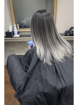 ワンスタイル(One style) 【2ブリーチ】バレイヤージュ+髪質改善トリートメント