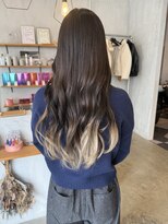 シェル 津山の手店(shel) グラデーションカラーシルバーベージュケアブリーチ