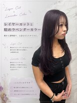 ハルハナ(haruhana)&nbsp;レイヤーカットxラベンダーカラー
