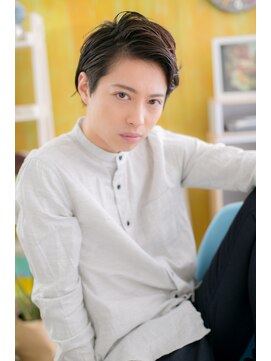 ミック ヘアアンドビューティー 大山店(miq  Hair&Beauty) アップバングで男前ショートa