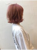 《attic》ピンクナチュラルボブ
