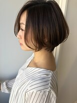 ジエクト 本店(The Ect)&nbsp;白髪染め×白髪ぼかしハイライト×イルミナ×大人ボブ