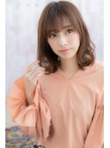 抜け感演出…脱力系ミックスカールでルーズなモテ髪