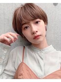 男性にも受けるショート！愛されフォルムの骨格補正小顔ショート
