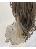 ミルクベージュのインナーカラー♪ 【新濱奈未子】